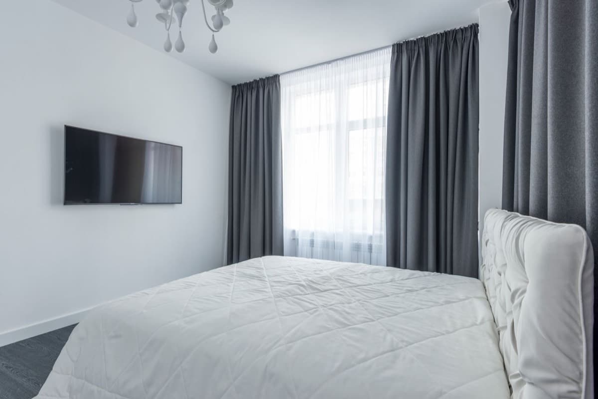 Bedroom furnished and dressed to a guest-ready standard
