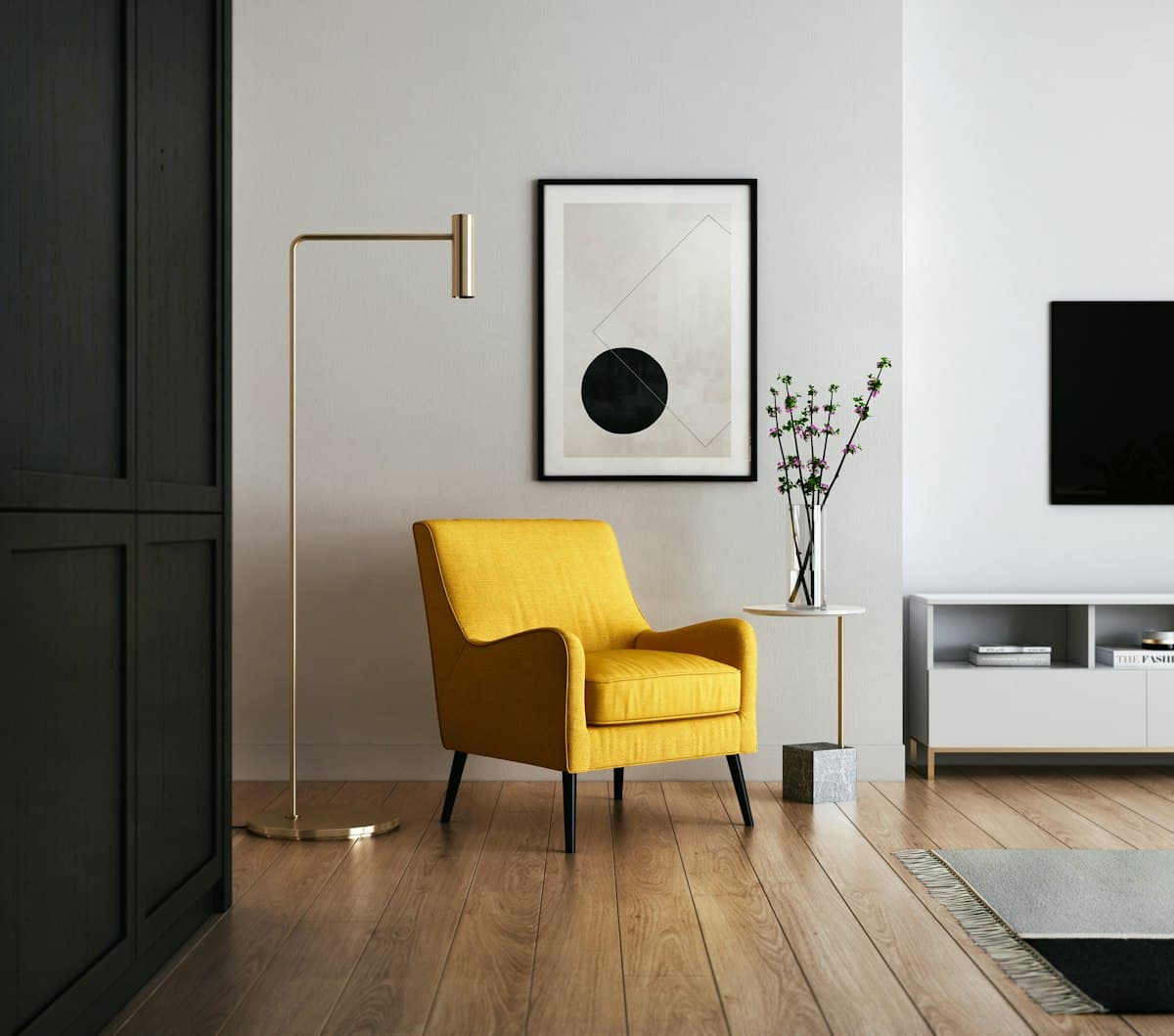 Designed and finished serviced-apartment interior maintained by Urban Ready